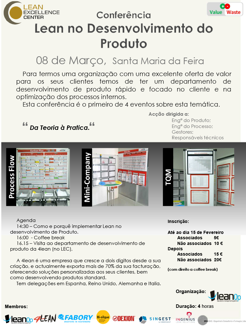 Conferência: Lean no Desenvolvimento do Produto